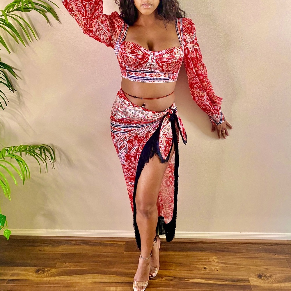 PAISLEY SKIRT SET